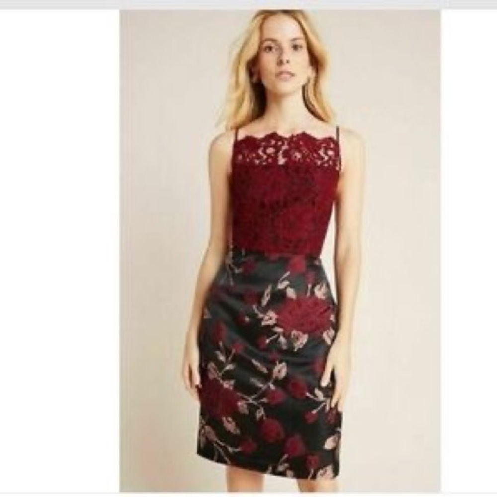 Anthropologie Candace Jacquard Lace Dress Hutch Dress - Size 6 - NWT